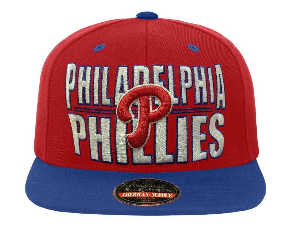 NWT Vintage American Needle Philadelphia Phillies MLB Arch Snapback Cap / Hat